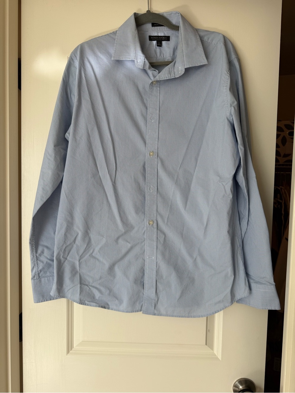 Banana Republic Pale Blue Men's Dress Shirt